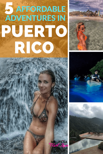 Here are 5 affordable adventures in Puerto Rico that you absolutely cannot miss! From the glowing bioluminescent bay in Vieques, to secret waterfalls in El Yunque Jungle! Puerto Rico is a place that's easy to navigate by road trip, or you can take a tour! Plus, Puerto Rico is part of the US so it's cheap to fly to, and easy to travel in!

#puertorico #budgettravel #falltravel #solotravel