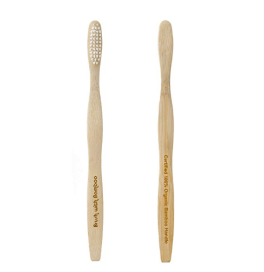 Bamboo toothbrushes are an eco-friendly way to keep you teeth clean while traveling.