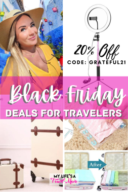 Black Friday Deals for Travelers! Take 20% off all products using the code "grateful21"! From World Map Necklaces to travel compression bags, these are the best deals for travelers!