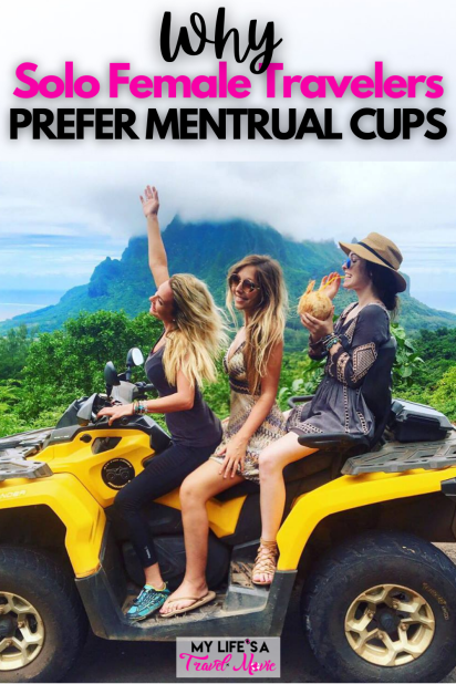 Solo female travelers prefer menstrual cups for so many reasons! They last 12 hours without leaks, even during adventures, you can't even feel them, and you save tons of money and waste by not using tampons and pads! I've been using a menstrual cup while traveling the world (and climbing Kilimanjaro!) and I would never go back! Find out which menstrual cup is the right fit for you, and how to use it!