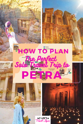 If you're a solo traveler wary about planning a trip to Petra, one of the New 7 World Wonders located in the Middle East, fear not! Jordan is a safe country, and this guide will help you safely plan a solo travel trip to Petra, complete with the best things to see and do like Petra by Night, and getting to the most popular view points! Definitely save this if you want to plan a trip to Petra!