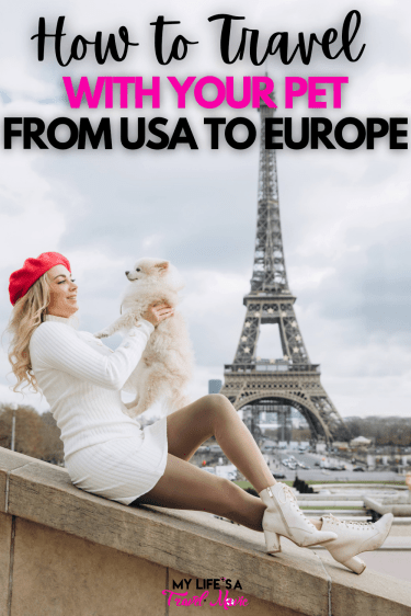 Wondering how to travel with your pet from USA to Europe? Here's an easy, straight forward guide for every mandatory step you need to take to travel with your pet to Europe, plus travel tips for when you arrive!
