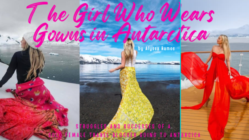 the girl who wears gowns in antarctica