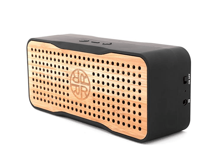 A solar powered bamboo portable speaker is an eco-friendly way to listen to music.