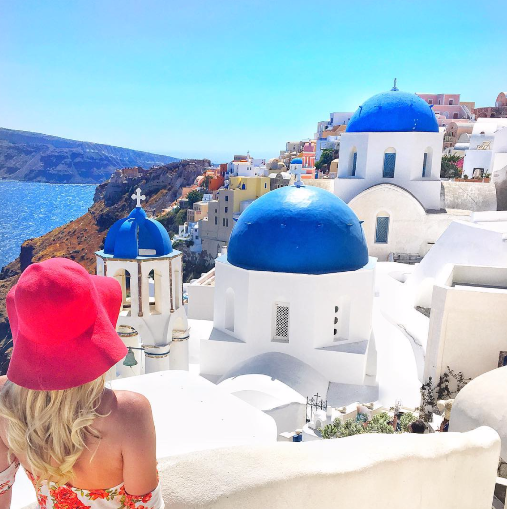 Top European destination Greece is popular among travelers.